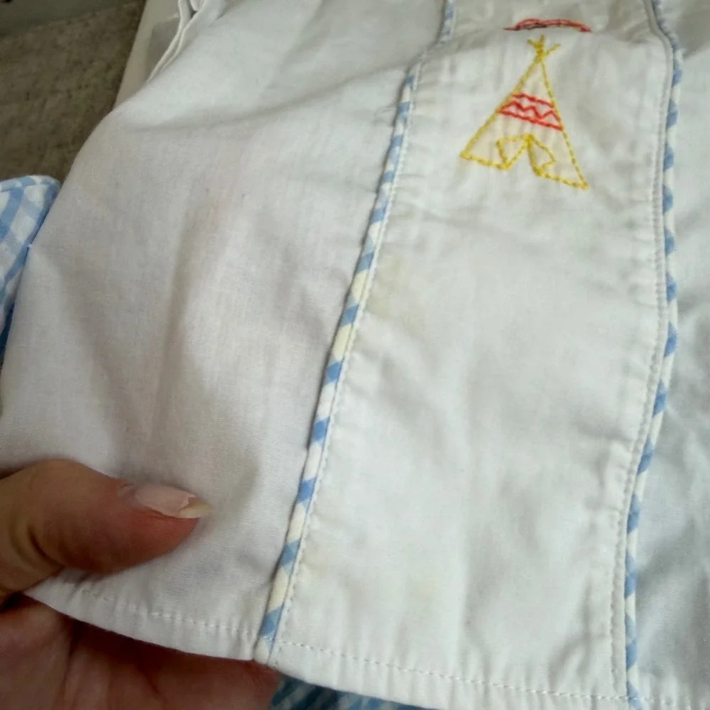 Cecil and Lou Thanksgiving Embroidered Long Sleeve Set Size 24 Months